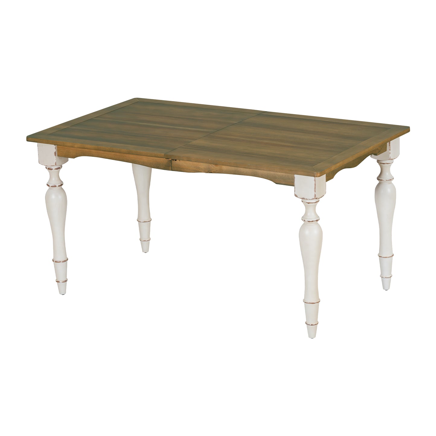 Melysen Vintage Traditional 82.7inch Extendable Dining Table with 23.6inch Removable Leaf