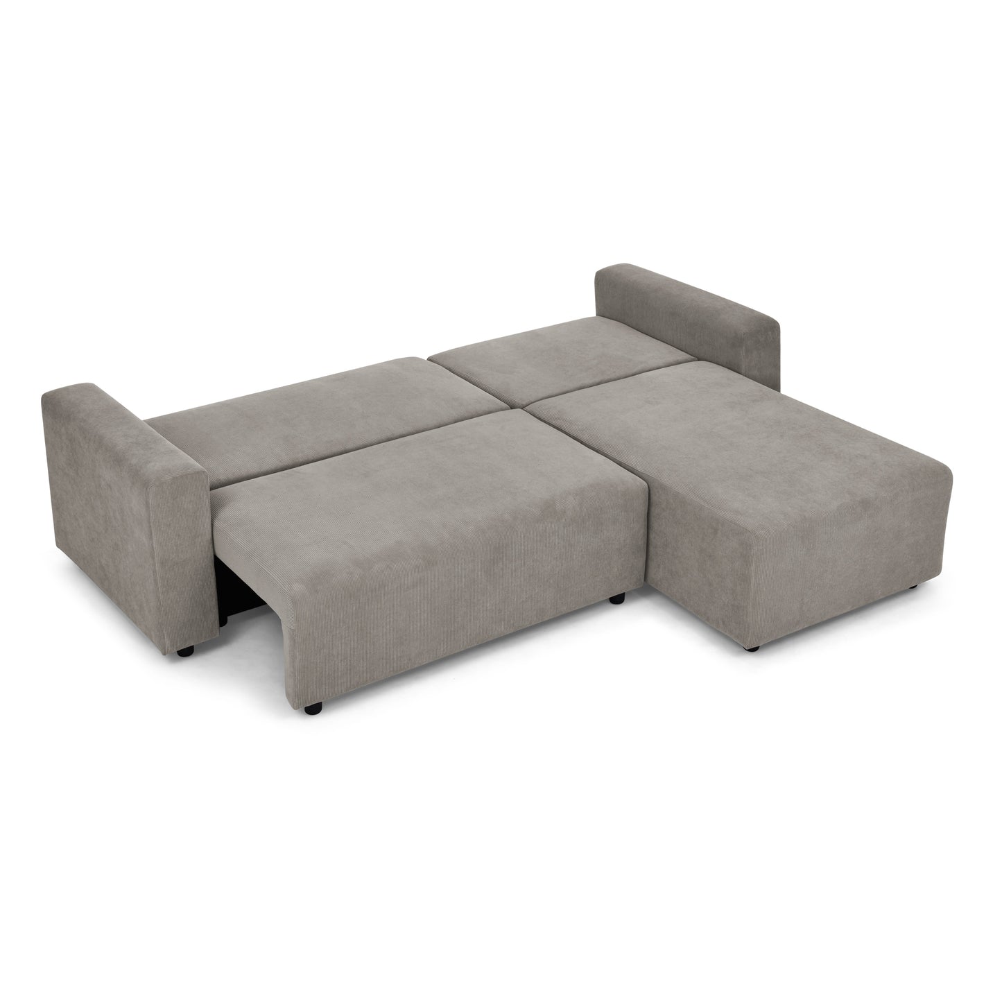 Melysen Modular Corduroy Upholstered 3 Seater Sofa Bed with Storage for Home Apartment Office Living Room£¬Free Combination£¬L Shaped