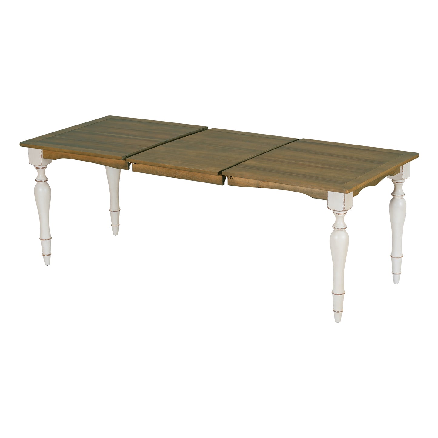 Melysen Vintage Traditional 82.7inch Extendable Dining Table with 23.6inch Removable Leaf